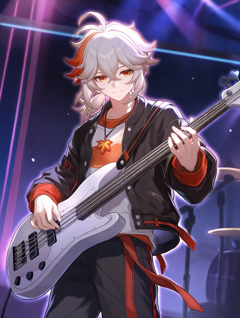 Kaedehara Kazuha mặc trang phục Inazuma truyền thống 
